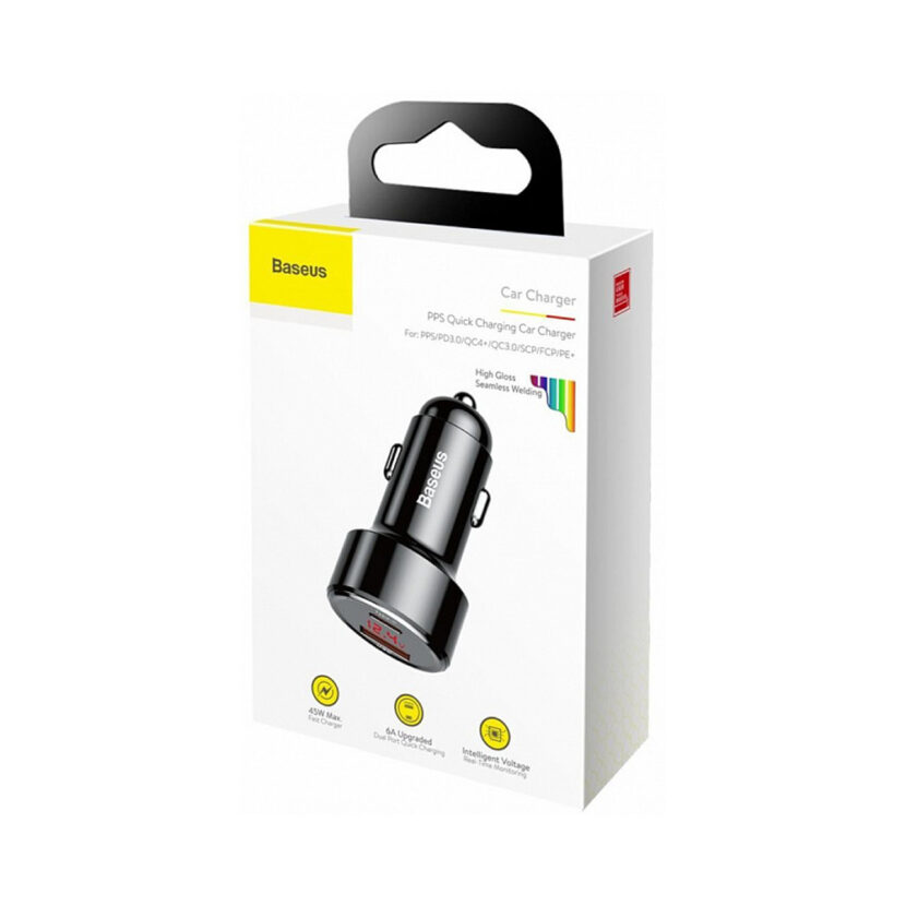 Baseus Magic Series PPS Car Charger Black (45W)