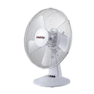 Ανεμιστήρας Επιτραπέζιος HTF-80600 Hobby 40εκ Λευκός 5 φτερά