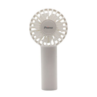 Ανεμιστήρας Mini Χειρός PRMF-80689 Primo 2.5'' 6cm Λευκός με USB Επαναφορτιζόμενος