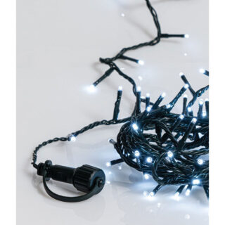 200 Λαμπάκια LED / Πρόγραμμα, πρασ. καλώδιο, Ψυχρό λαμπάκι