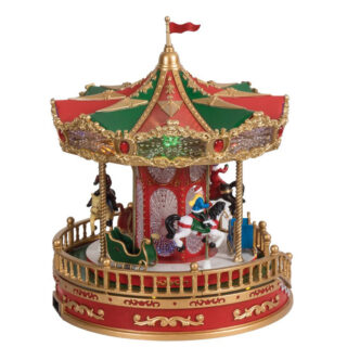Χριστουγεννιάτικο Διακοσμητικό Όπτικαλ Καρουζέλ Με Μουσική Και Κίνηση Μπαταρίας