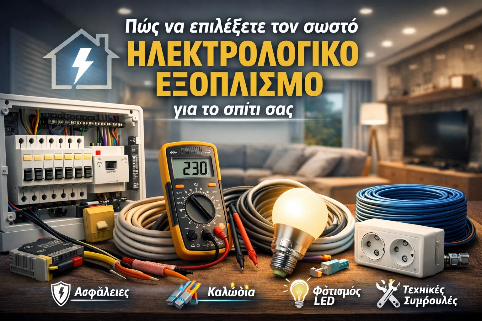Πώς να επιλέξετε τον σωστό ηλεκτρολογικό εξοπλισμό για το σπίτι
