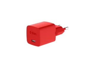 Φορτιστής TTEC SmartCharger GAN 45W PD Travel Fast Charger+ USB-C - USB-C 3A Cable Neon Red