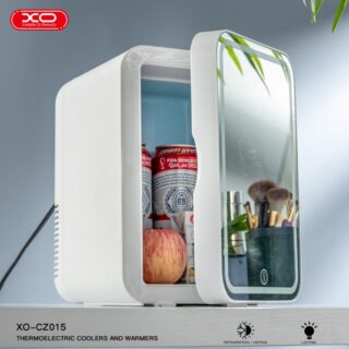 Μίνι Ψυγείο Διπλής Χρήσης Για Το Σπίτι Και Το Αυτοκίνητο Με Καθρέφτη Μακιγιάζ